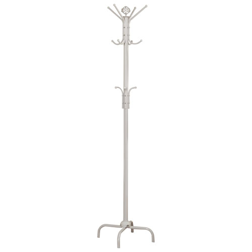 Portemanteau en métal de 70 po de Monarch - Blanc