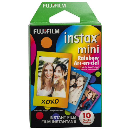 Fujifilm Instax Mini Instant Film - 10 Sheets - Rainbow