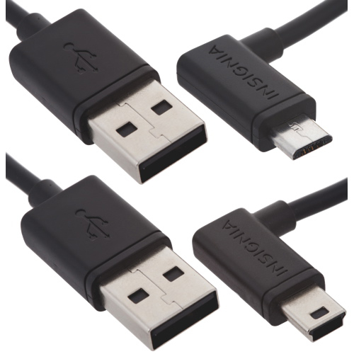 Câble mini USB et micro USB de 1,2 m - Noir - Exclusivité Best Buy