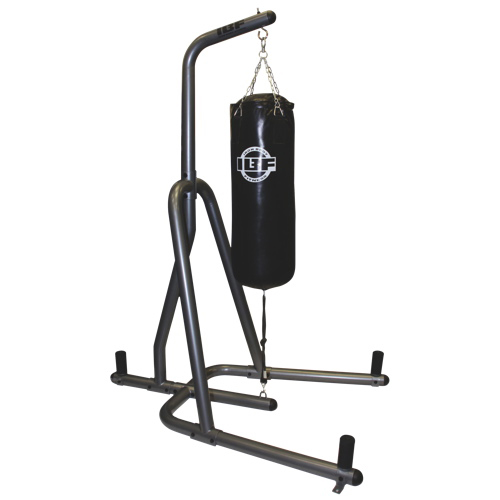 Iron Body Fitness 100 lb Heavy Bag Stand - Graphite/ Black