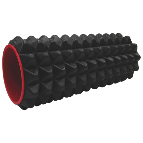 Iron Body Fitness Acupoint Foam Roller - 12" - Black/Red