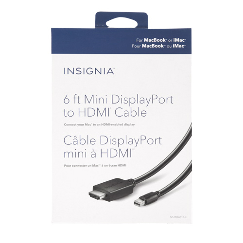 Insignia 1.8 m Mini DisplayPort to 4K HDMI Cable - Only at Best Buy