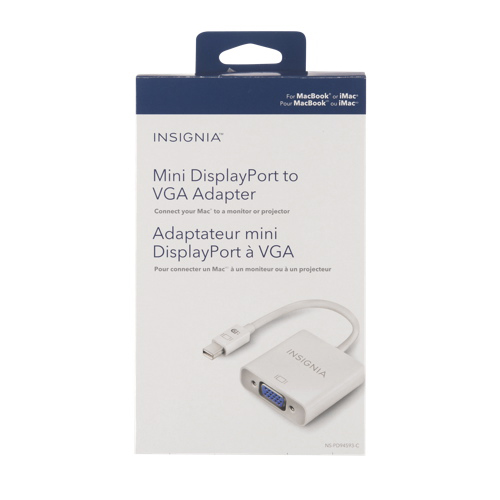InsigniaTM Mini DisplayPort-to-VGA Adapter