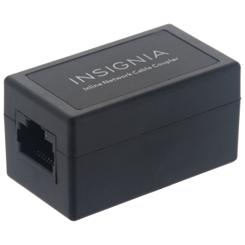 Insignia Cat-5/5e/6 RJ45 Inline Ethernet Cable Coupler Adapter - Grey - Only at Best Buy