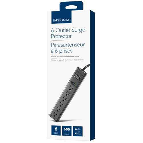 Insignia 6-Outlet Surge Protector - Only at Best Buy