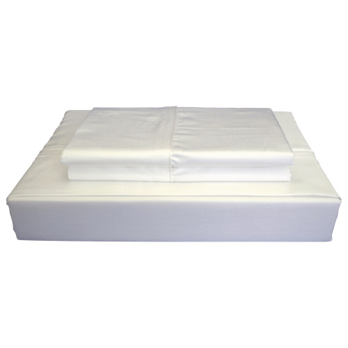 Maholi Bamboo Solid Collection 310 Thread Count Rayon Sheet Set - King - White