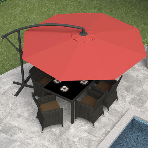Corliving 9 8 Ft Offset Patio Umbrella Red Best Canada - Offset Patio Umbrellas Canada Corliving 9 8 Ft Offset Patio Umbrella Red Best Canada - Offset Patio Umbrellas Canada