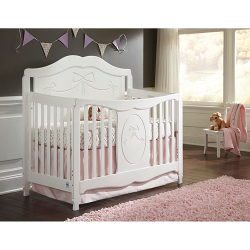 Storkcraft Princess 4-in-1 Convertible Crib - White