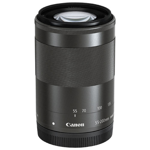 Canon EF-M 55-200mm f/4.5-6.3 IS STM Lens - Black