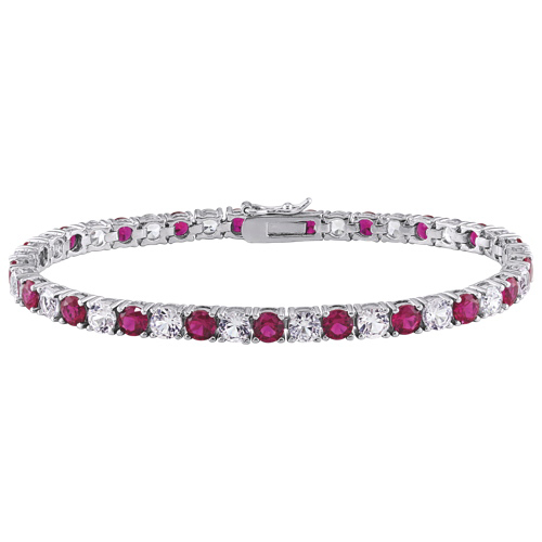 tennis bracelet with rubies