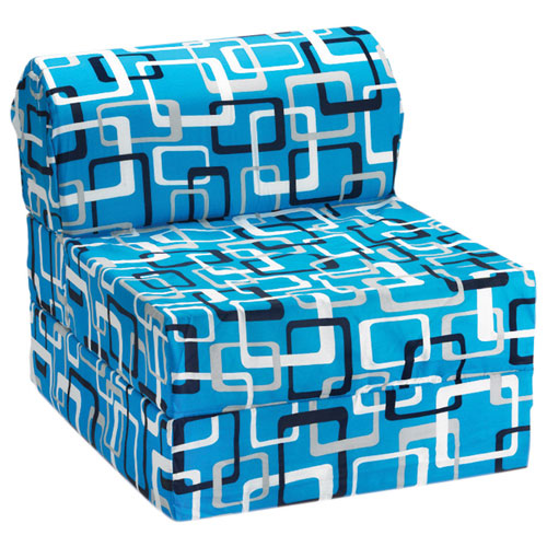 Comfy Kids - Kids Flip Chair - Blue & White