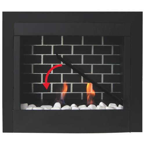 Paramount 6000btu Gel Fuel Fireplace Gf 23 Blk Black Best