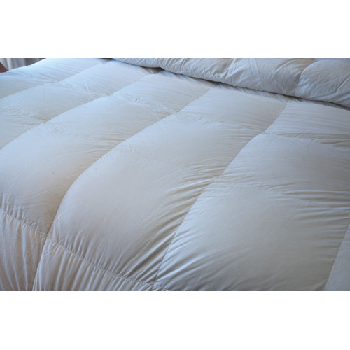 Douillette d'été en duvet de canard à contexture 233 Royal Elite de Maholi - Grand lit - Blanc