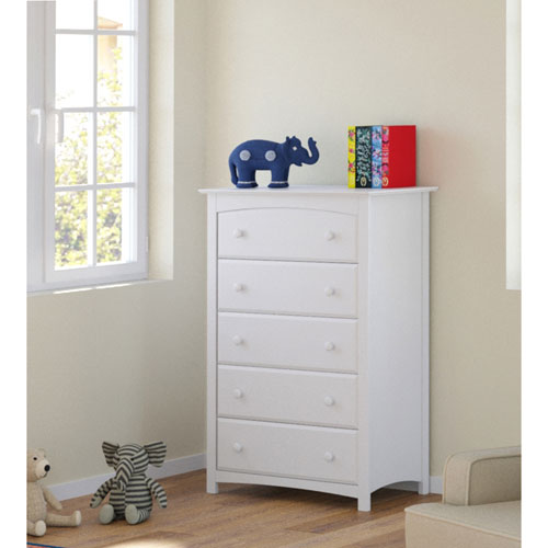 Storkcraft Kenton 5-Drawer Dresser - White