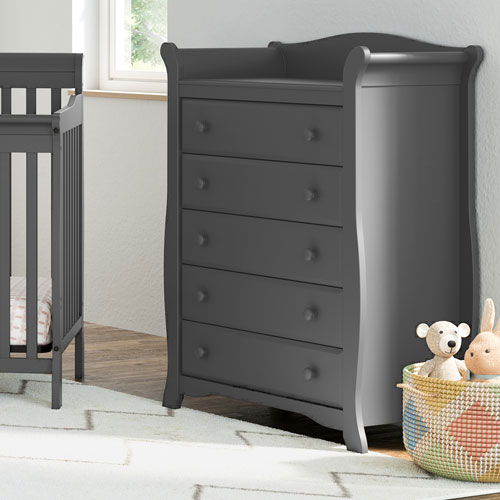 Storkcraft Avalon 5 Drawer Nursery Dresser Grey Best Buy Canada