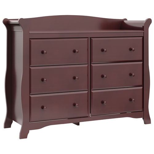 Storkcraft Avalon 6 Drawer Double Nursery Dresser Cherry Best