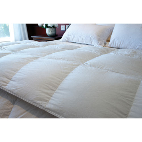 Douillette d'hiver Plus en duvet d'oie contexture de 260 Royal Elite de Maholi - Lit simple - Blanc