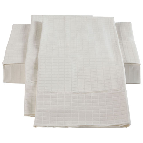 The St. Pierre Home Collection Bamboo/Cotton Sheet Set - Double/Full - White