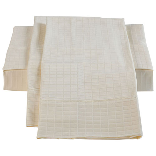 The St. Pierre Home Collection Bamboo/Cotton Sheet Set - Single/Twin - Ivory