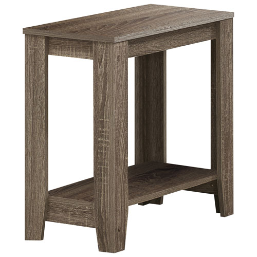 Table d'appoint rectangulaire contemporaine - Taupe foncé