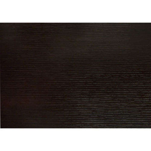 Contemporary Half-Moon Accent Table - Cappuccino