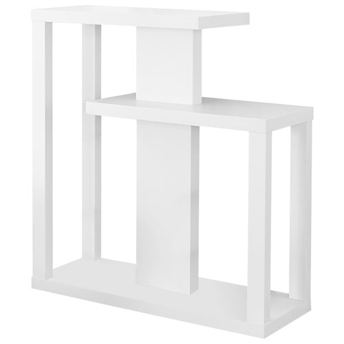 Contemporary Rectangular Console Table - White