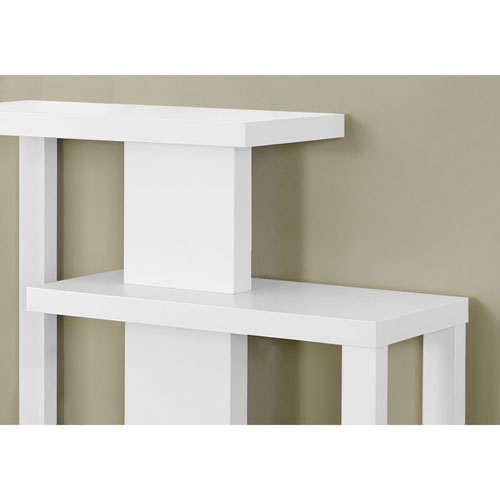 Contemporary Rectangular Console Table - White