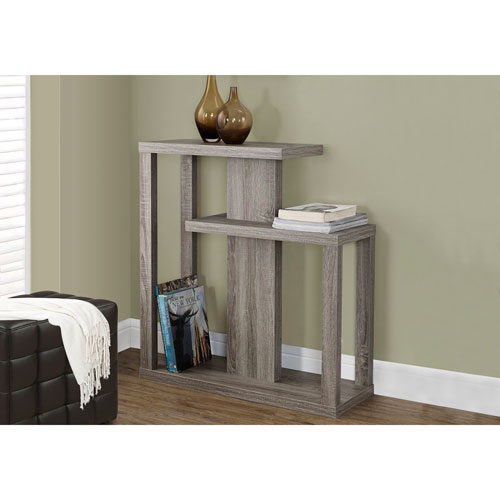 Contemporary Rectangular Console Table - Dark Taupe