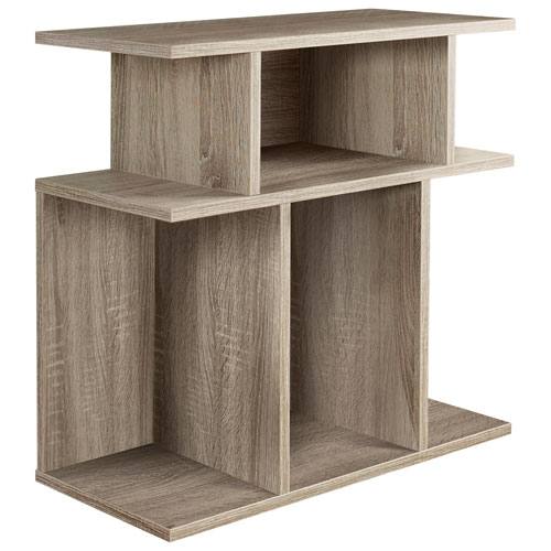 Contemporary Rectangular End Table - Dark Taupe