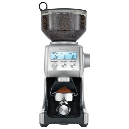 Breville Smart Grinder Pro Burr Coffee Grinder - Die Cast Metallic