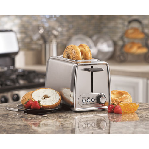 Grille-pain de Hamilton Beach - 2 tranches - Chromé