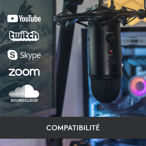 Microphone USB Yeti de Blue Microphones - Édition Blackout