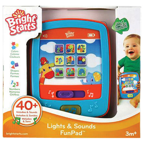 bright starts lights & sounds funpad musical toy