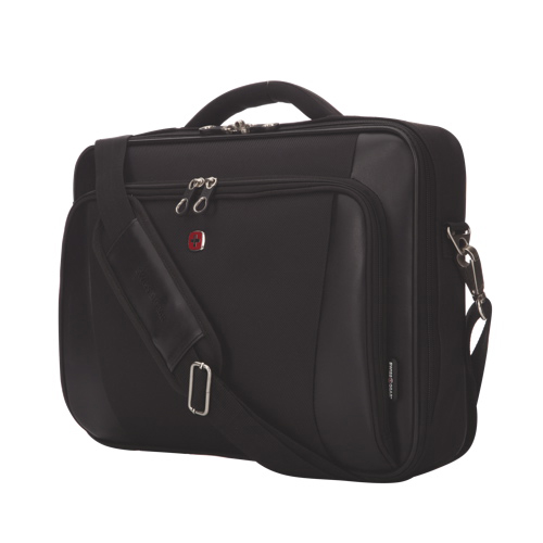 SWISSGEAR 15.6&quot; Clamshell Laptop Messenger Bag - Black : Laptop Bags - Best Buy Canada