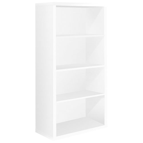Bibliothèque de 48 po à 4 tablettes - Blanc