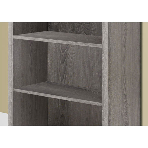 48" 4-Shelf Bookcase - Dark Taupe