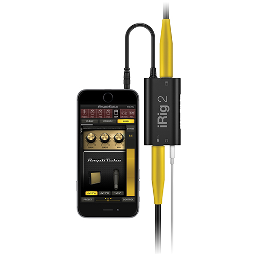 IK Multimedia iRig 2 Guitar Interface for Smartphones & Tablets