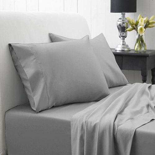 Ensemble housse de douillette en coton/polyester de Millano Collection - Très grand lit - Gris