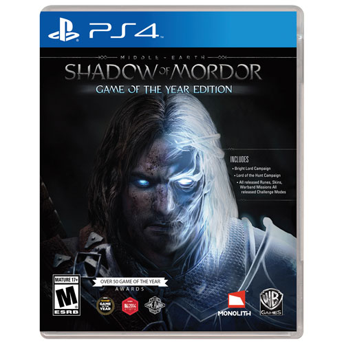 Shadow Of Mordor Game Of The Year Edition Ps4 Previously Played Best Buy Canada