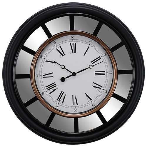 Kiera Grace Vintage Mirrored Wall Clock
