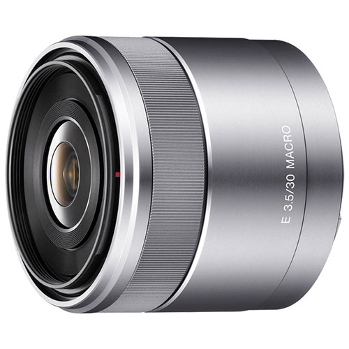 Objectif macro gros plan à focale fixe à monture E APS-C 30 mm f/3,5 de Sony