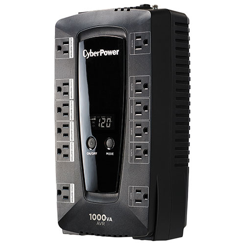 Système UPS d'alimentation sans coupure à 2 ports USB et à 12 prises 530 W CyberPower
