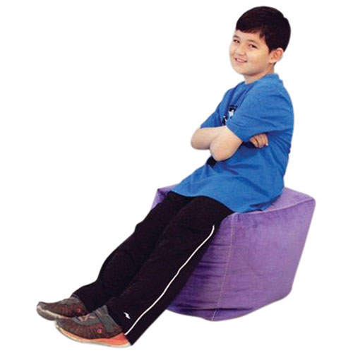 Comfy Kids - Cube Bean Bag Chair - Thrill Purple