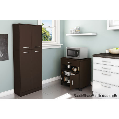 Meuble pour imprimante contemporain d'Axess - Chocolat