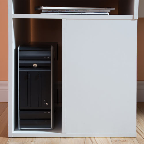 Annexe 1-Drawer Computer Desk - Pure White