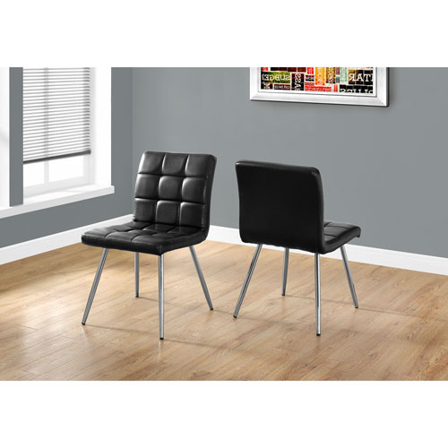 Modern Dining&nbsp;Chair - Set of 2 - Black