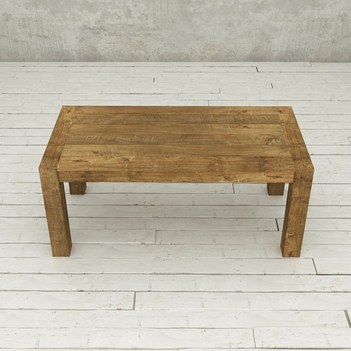 Knightsbridge Transitional 8-Seating Rectangular Helsinki Dining Table - Natural Wood