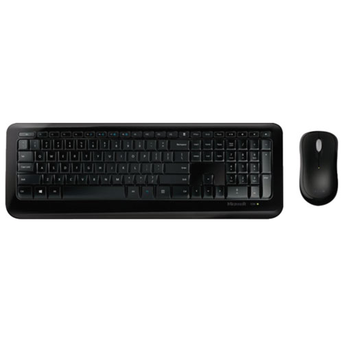Microsoft Wireless Desktop 850 Optical Keyboard & Mouse Combo - Black - English