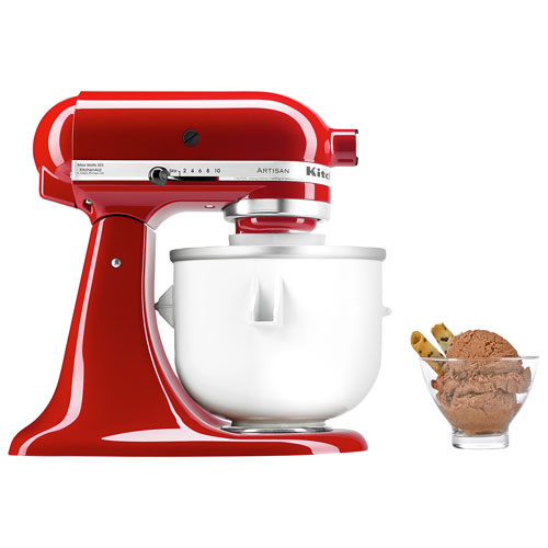 KitchenAid Ice Cream Maker Stand Mixer Attachment - White