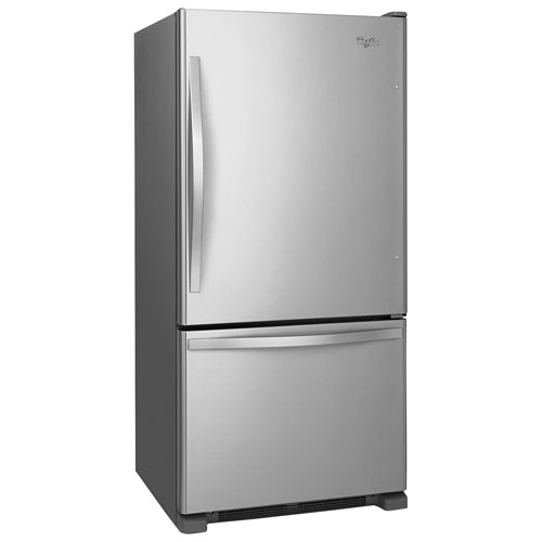Whirlpool 30" 18.7 Cu. Ft. Bottom Freezer Refrigerator with LED Lighting